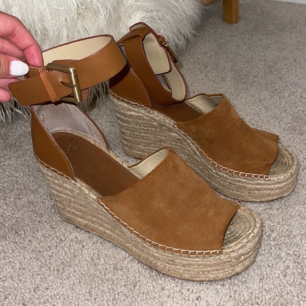 MARC FISHER Espadrille Platform Wedge